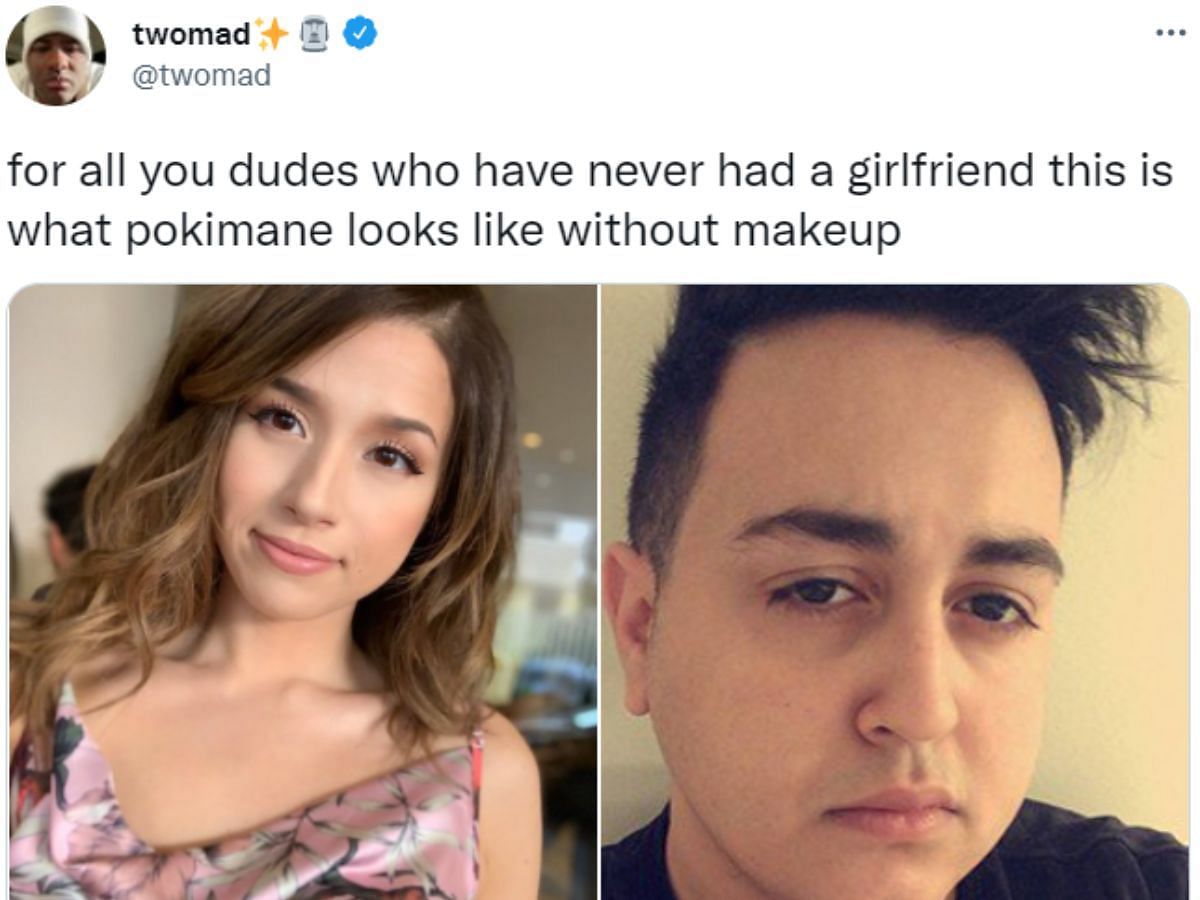 Twomad targeted Pokimane online following the viral image (Image via X/Twomad)